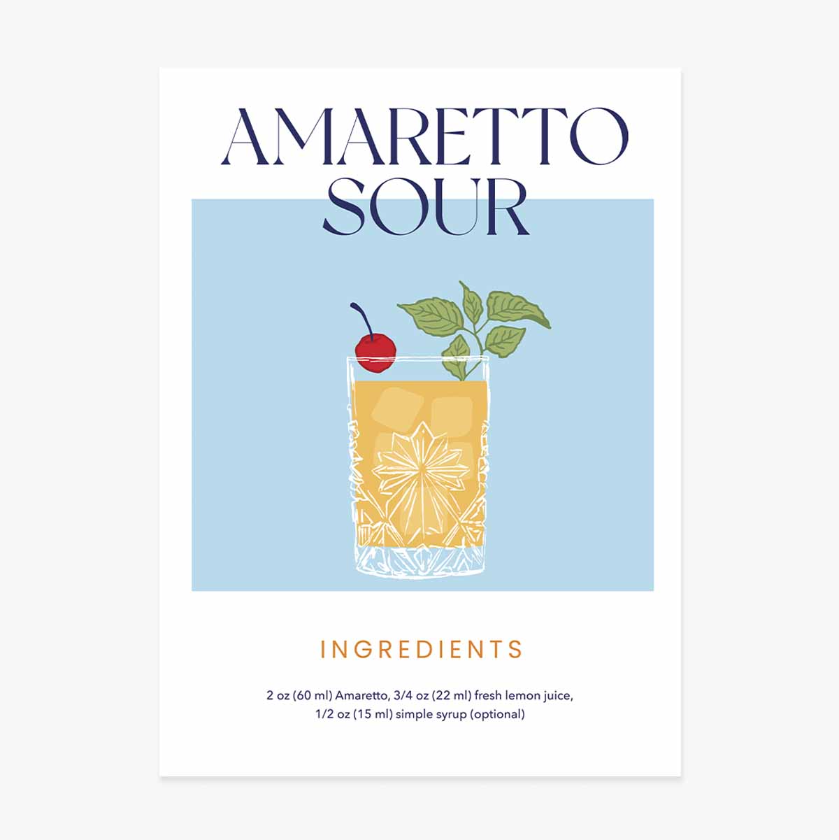Poster „Amaretto Sour“