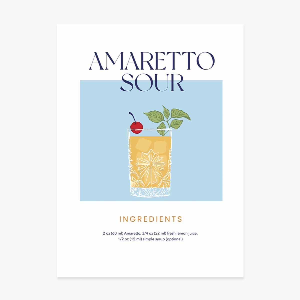 Poster „Amaretto Sour“