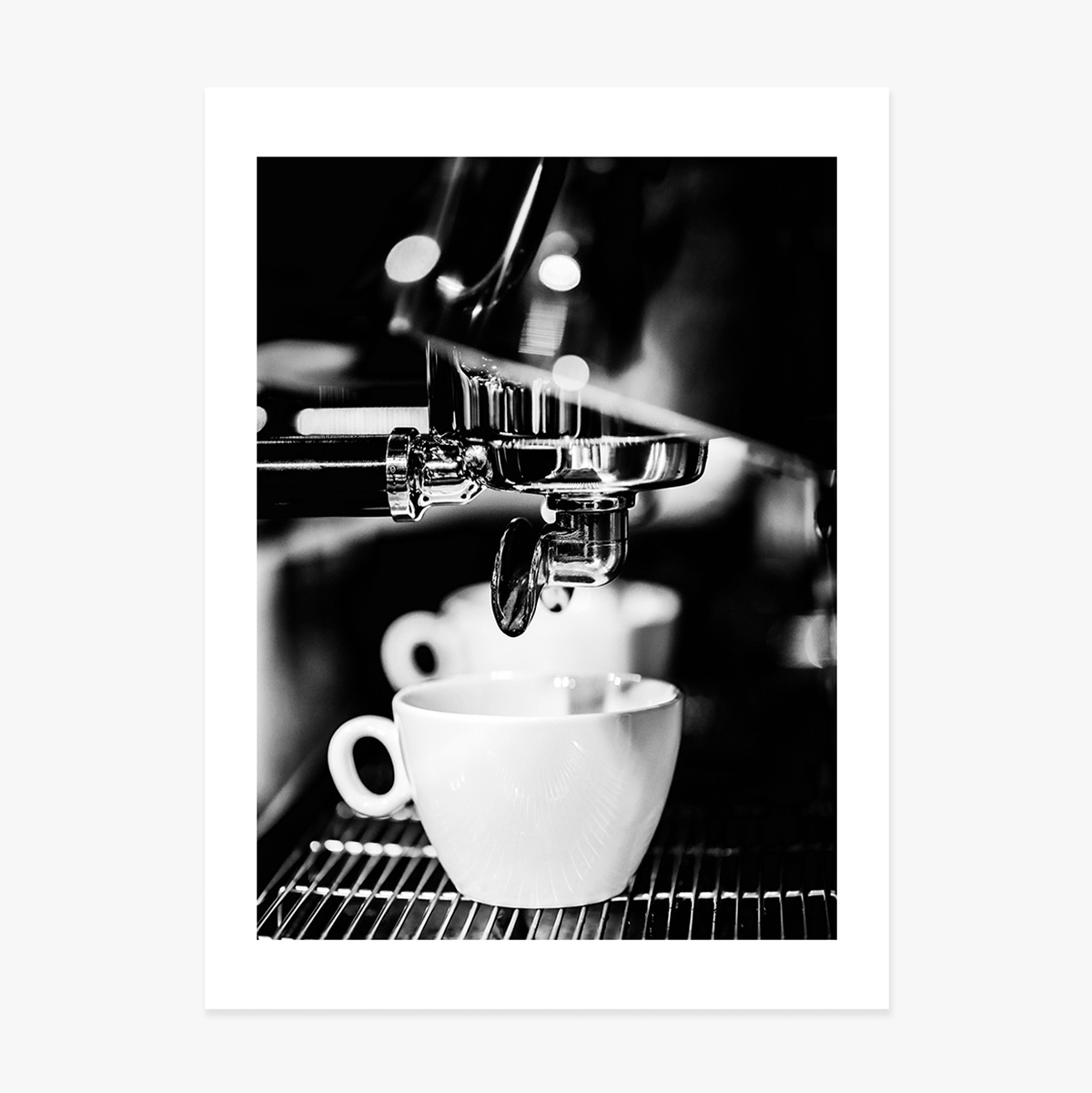 Poster „Black and White Coffee Time“