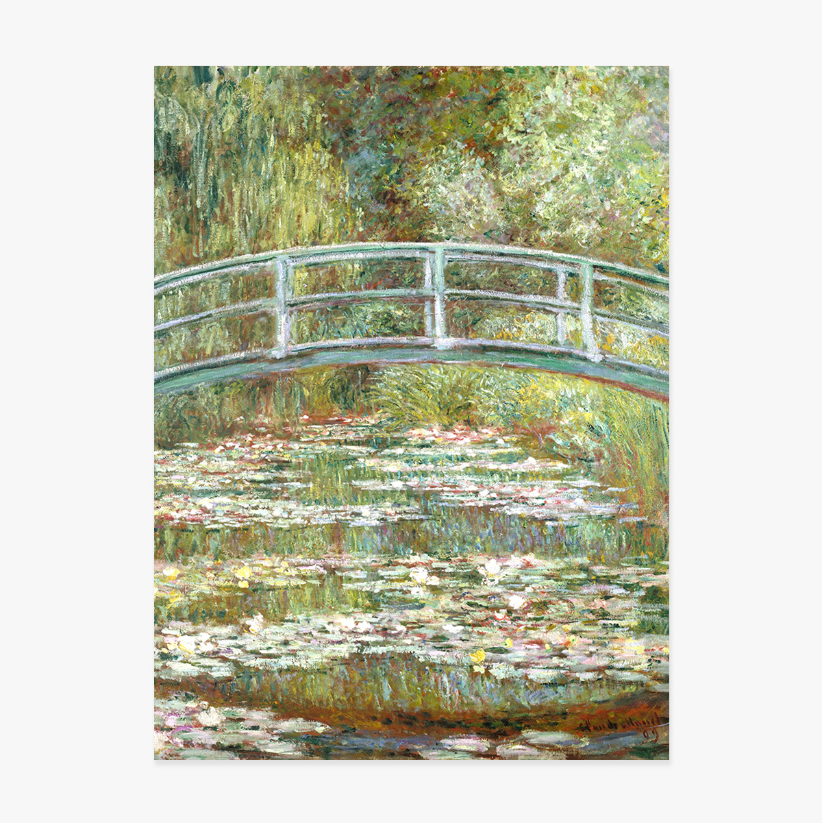 Poster von Claude Monet, „Die Brücke über einen Seerosenteich“, 1899