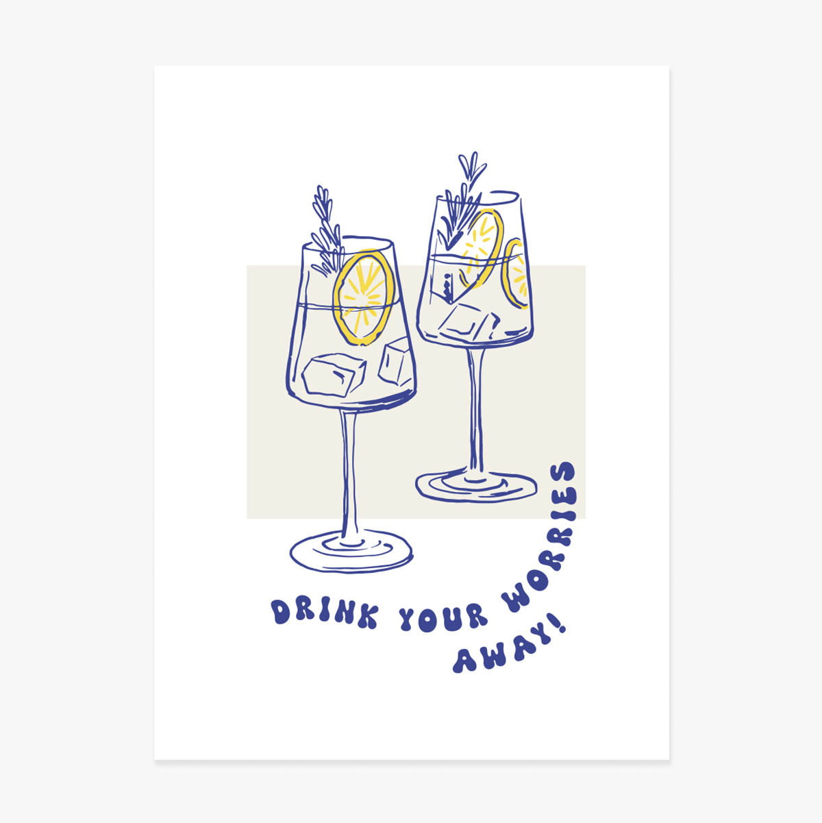 Poster „Drink away“