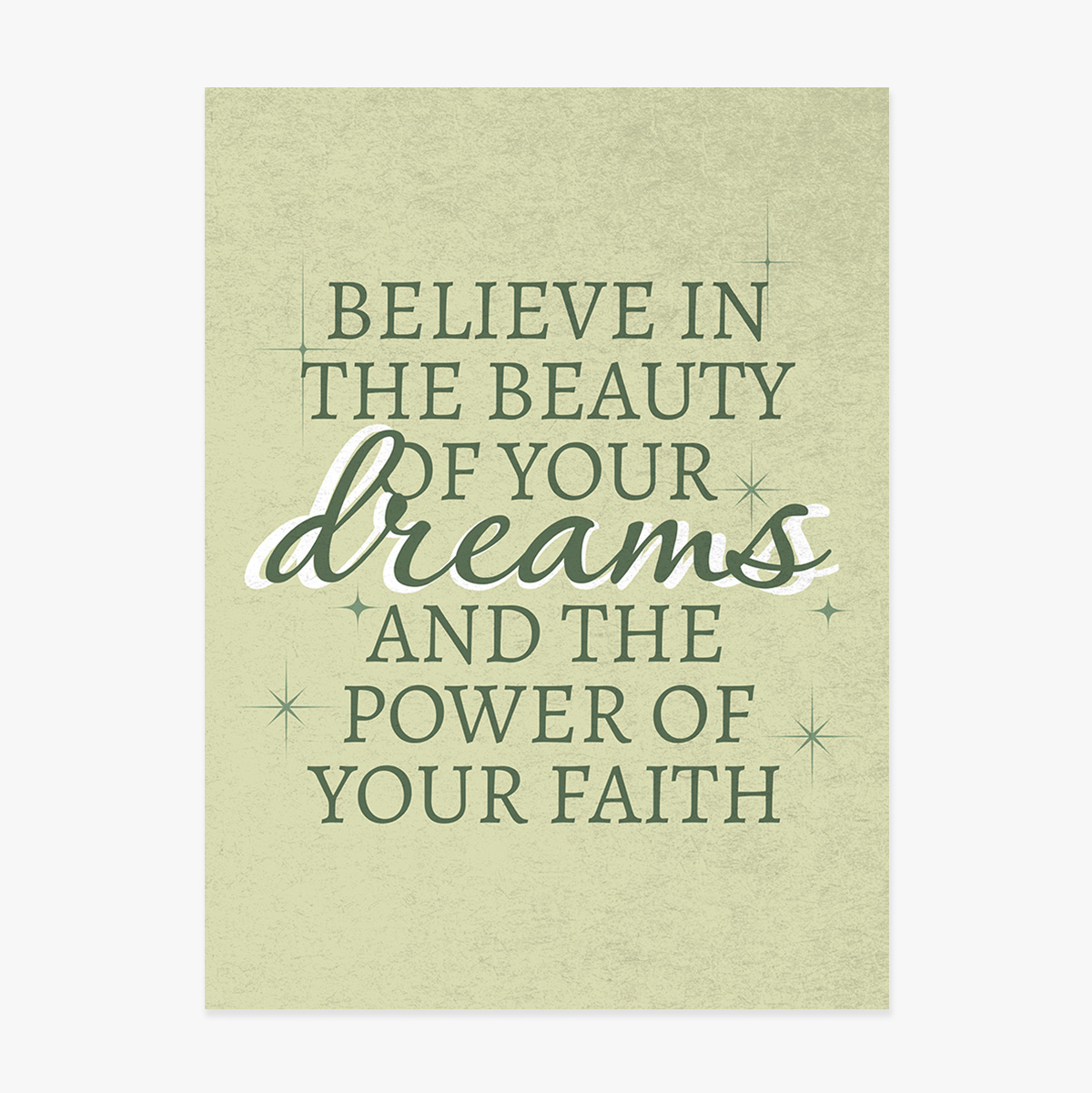 Poster „Faith“