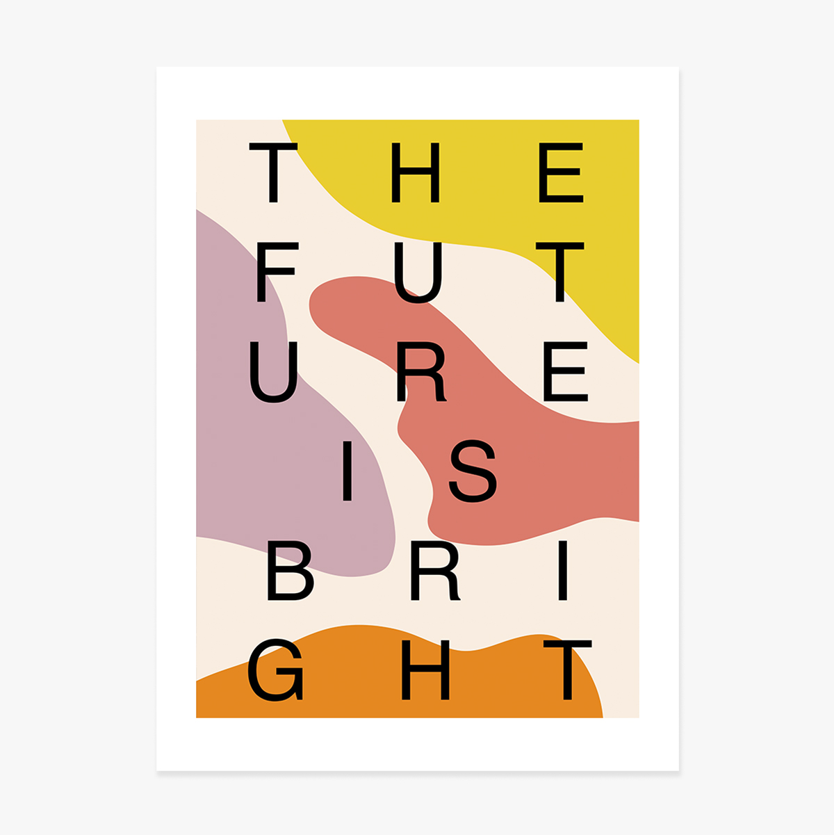 Poster „Future is bright“, Farbtupfer