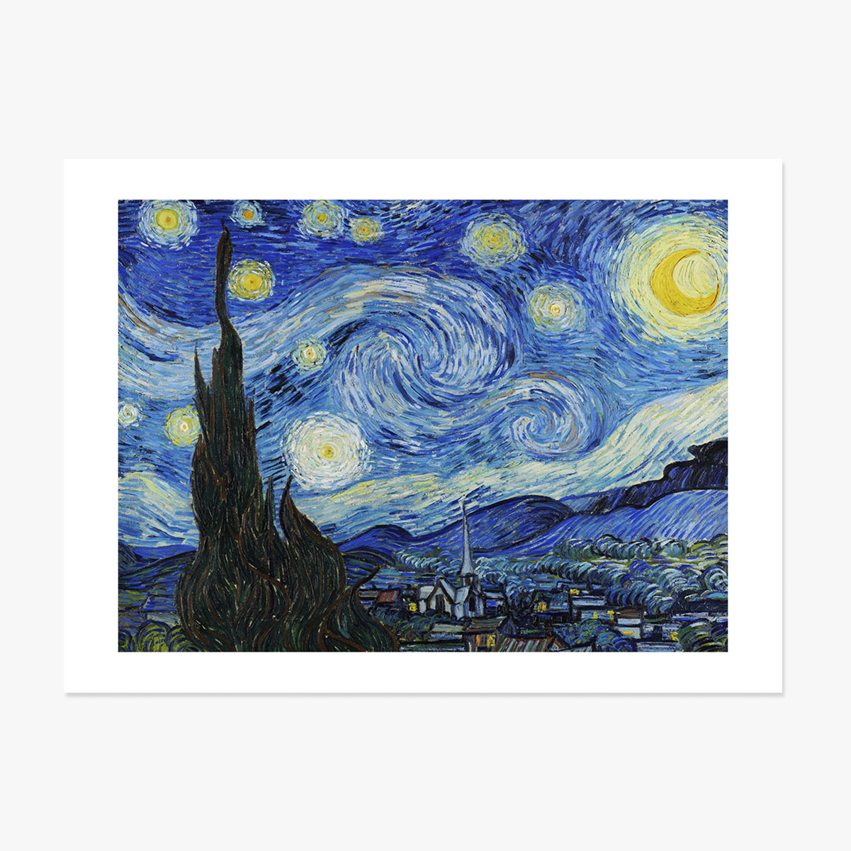 Landscape poster - Vincent Van Gogh - Starry Night 1889
