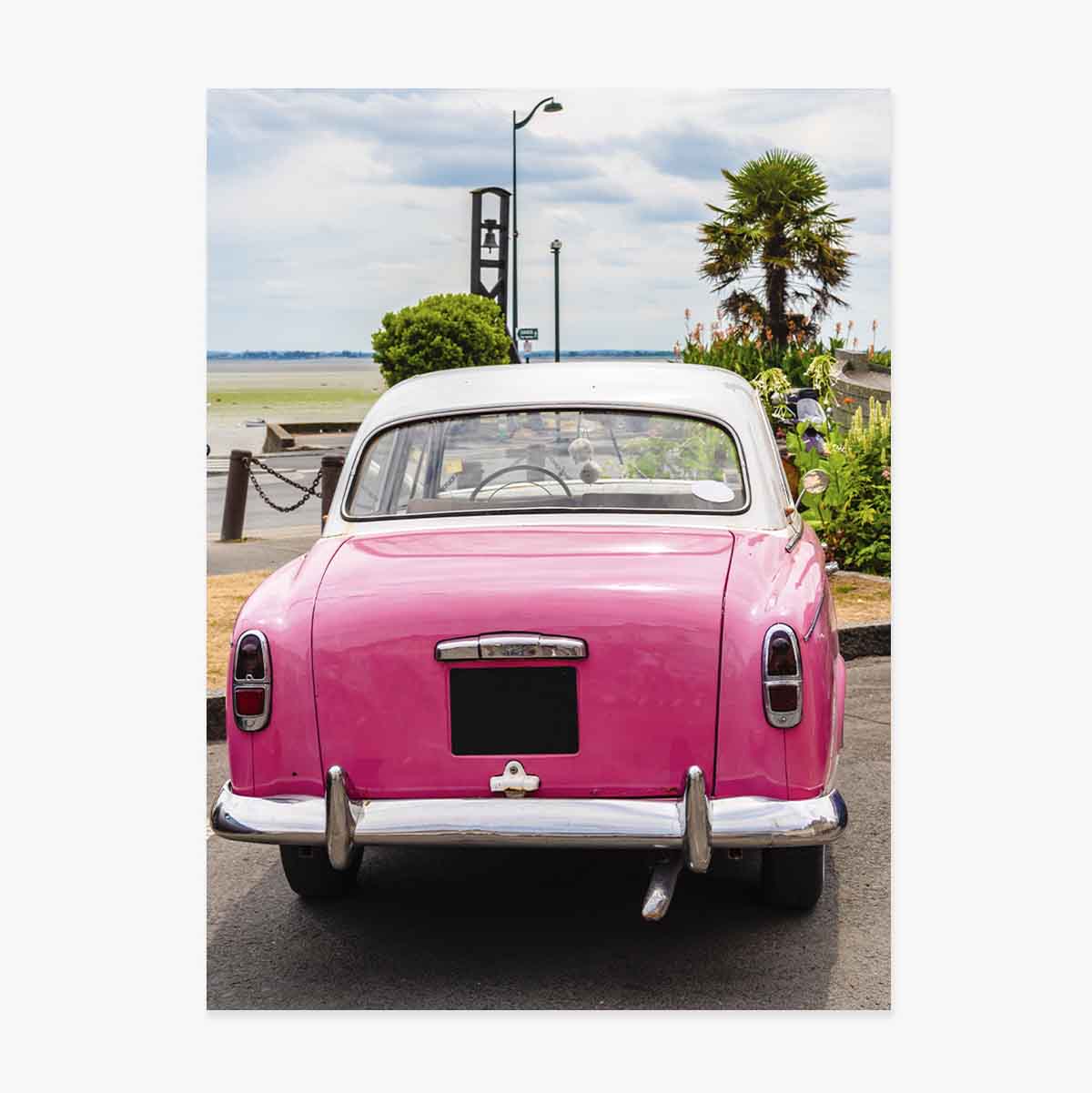 Poster: Rosa Oldtimer