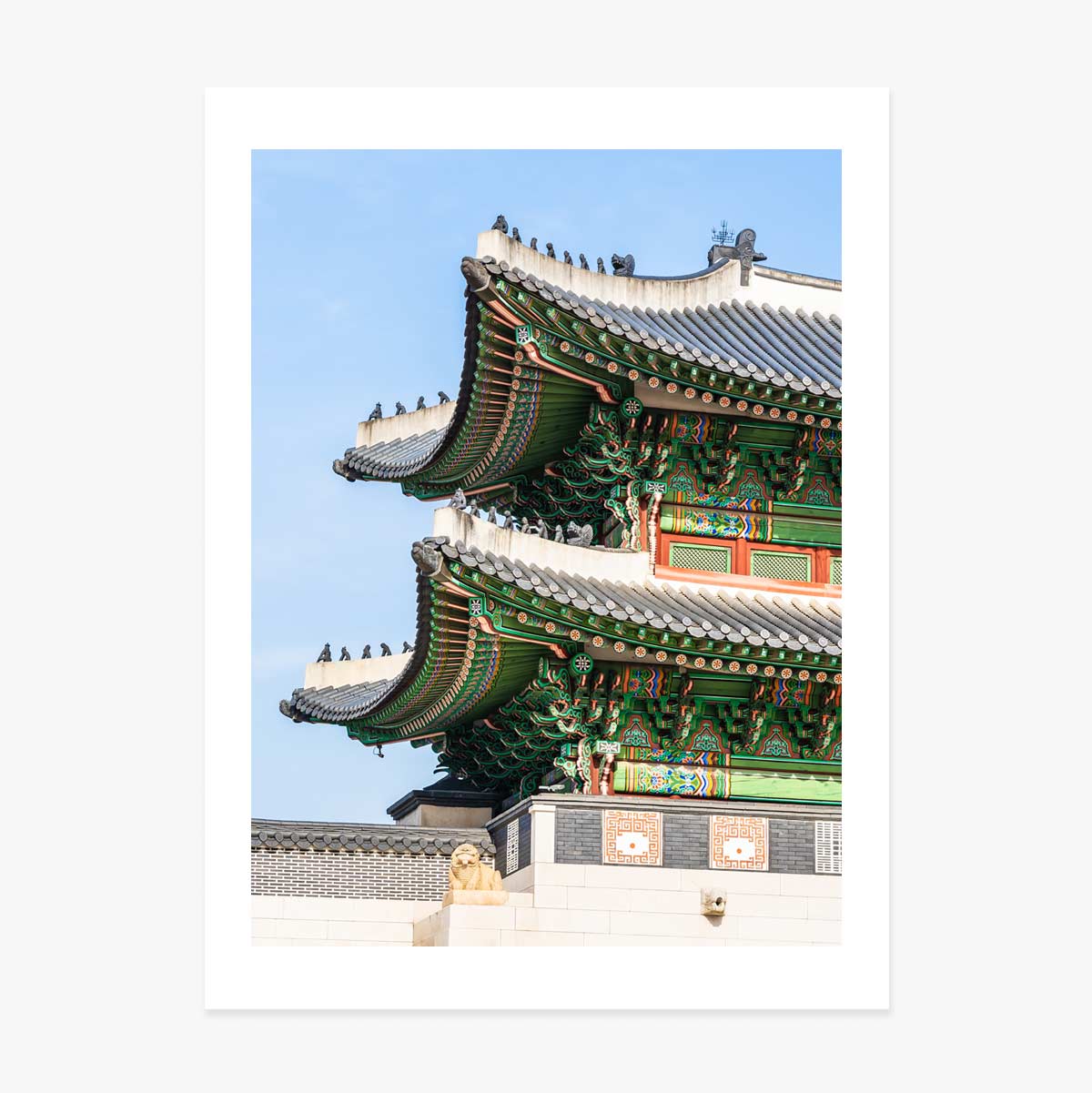 Poster: Palast in Seoul, Südkorea