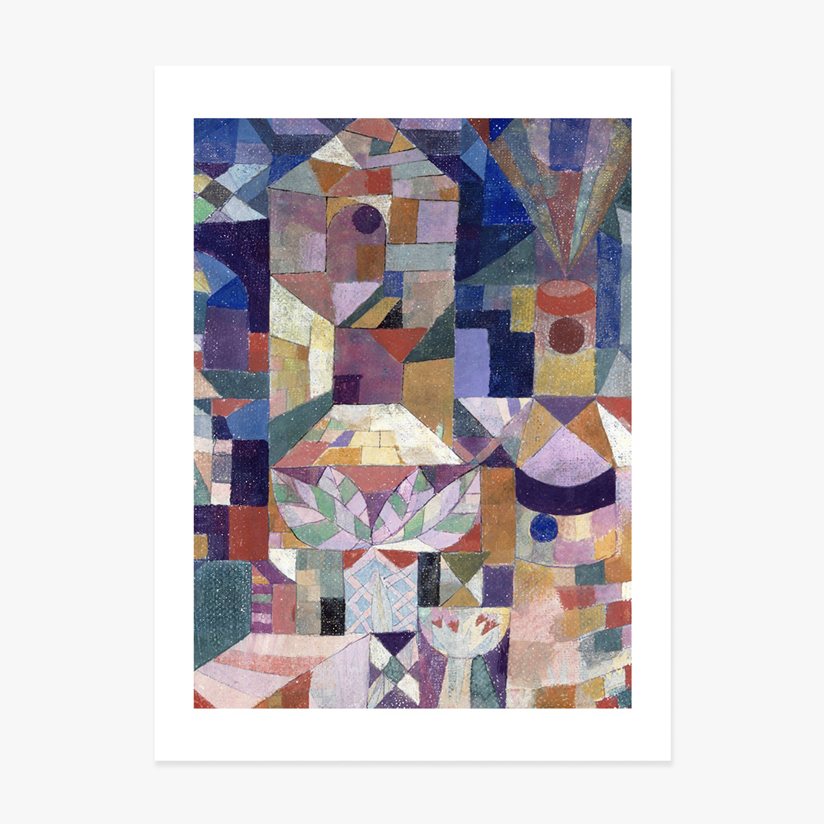 Poster Paul Klee, Burggarten 1919