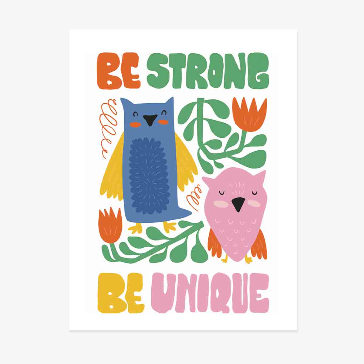 Poster „Strong & unique“