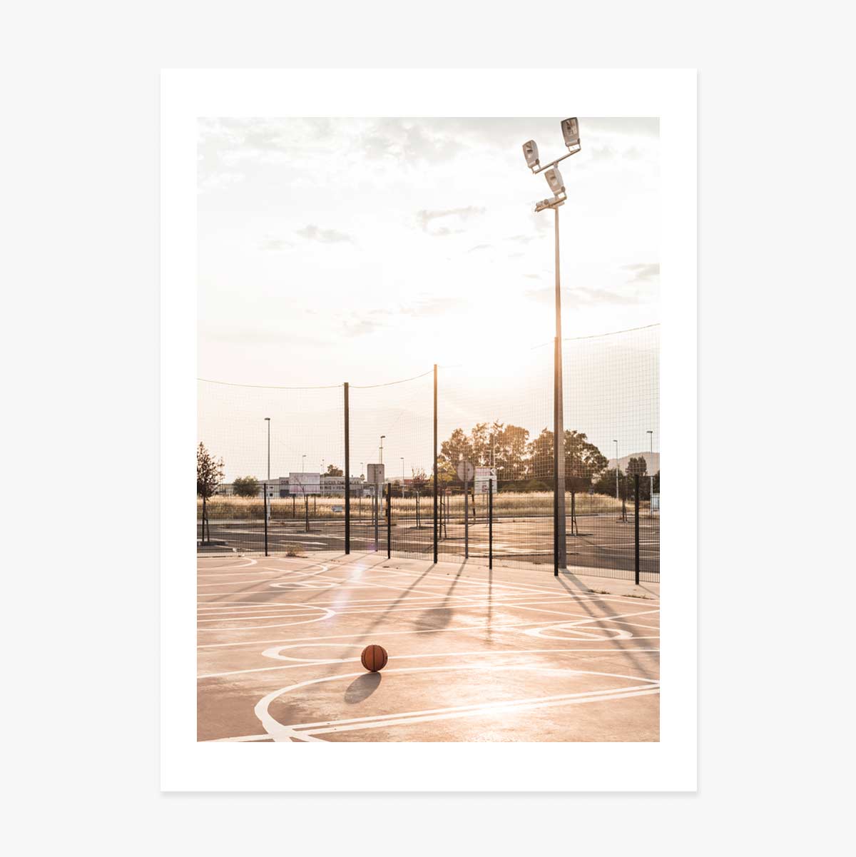 Poster „Basketballplatz“