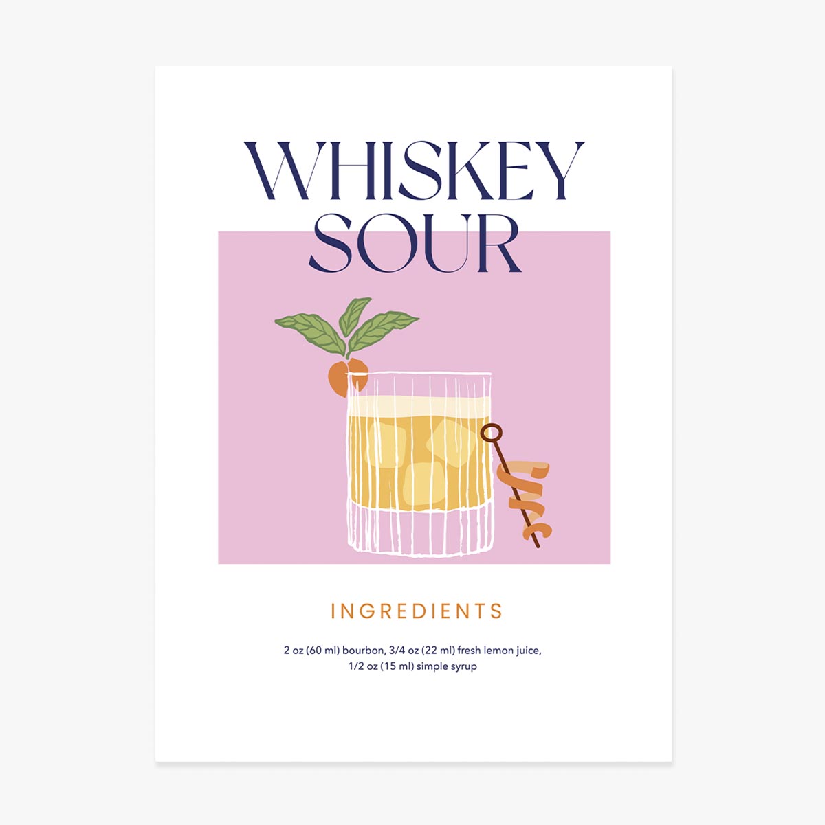 Poster „Whiskey Sour“